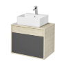 Тумба под раковину АКВАТОН Лофт Урбан 65 серый графит, дуб орегон Тумба под раковину АКВАТОН Лофт Урбан 65 серый графит, дуб орегон