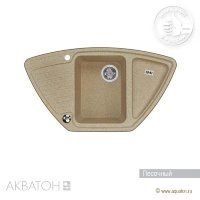 Мойка кухонная АКВАТОН Лория, песочный